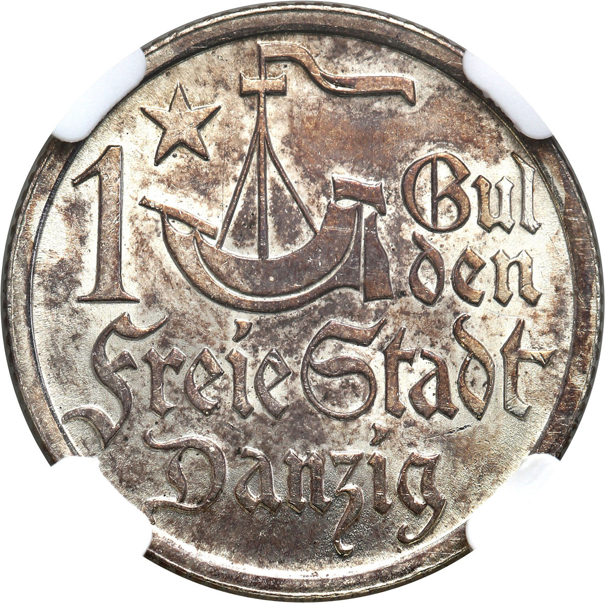 Wolne Miasto Gdańsk/Danzig. 1 Gulden 1923 NGC UNC – PIĘKNY
